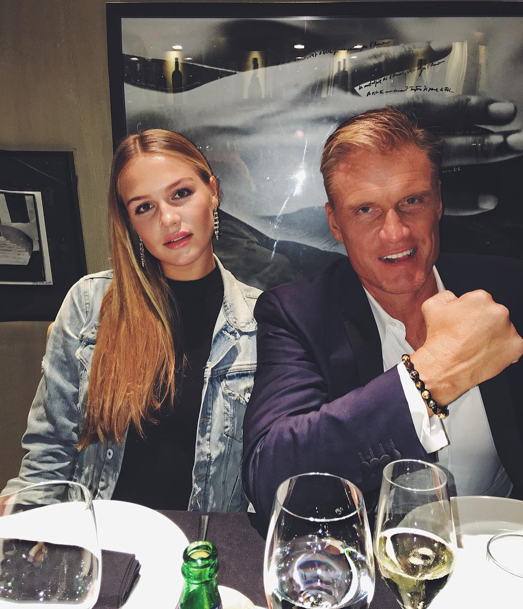 Ida Lundgren with dad - Dolph Lundgren, Daughter