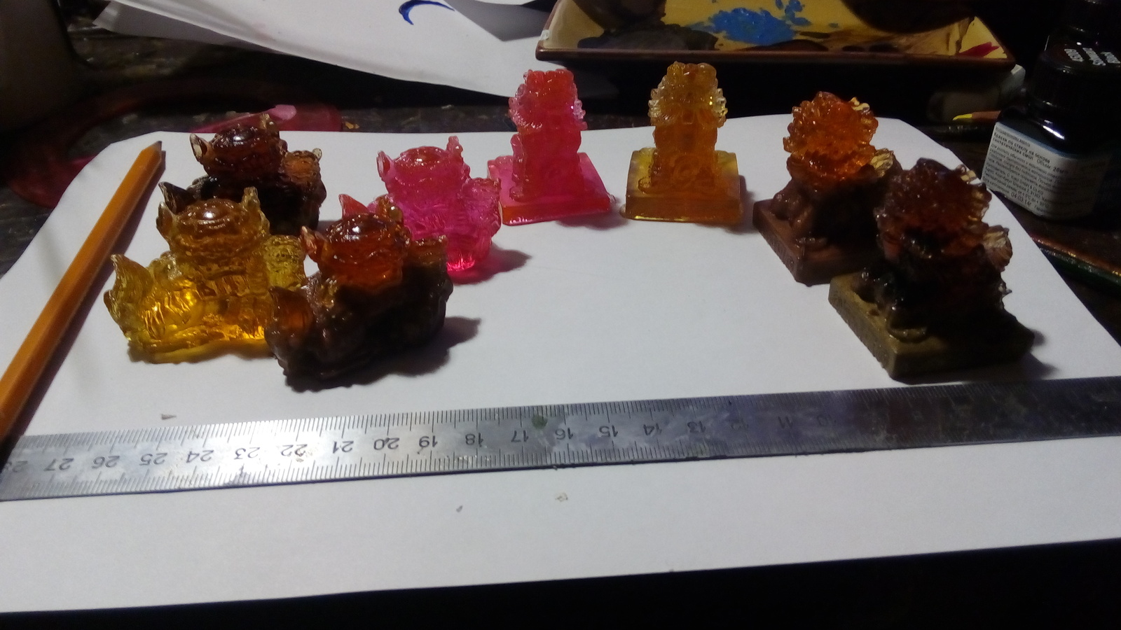 Fu Dogs, Buddha Sky Lions (Looking for a new home) - My, Kai Yara, Resin casting, , , Feng Shui, Longpost