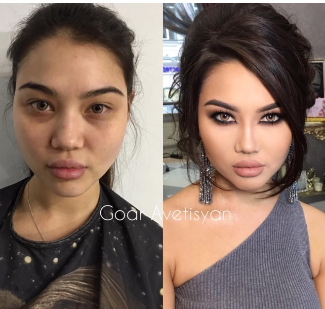 The work of this makeup artist looks like photoshop in reality - beauty, Visagiste, It Was-It Was, Photoshop in reality, Longpost