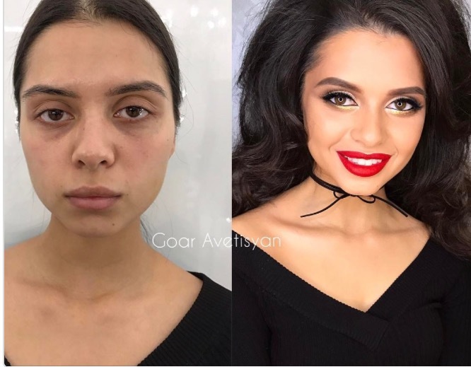 The work of this makeup artist looks like photoshop in reality - beauty, Visagiste, It Was-It Was, Photoshop in reality, Longpost