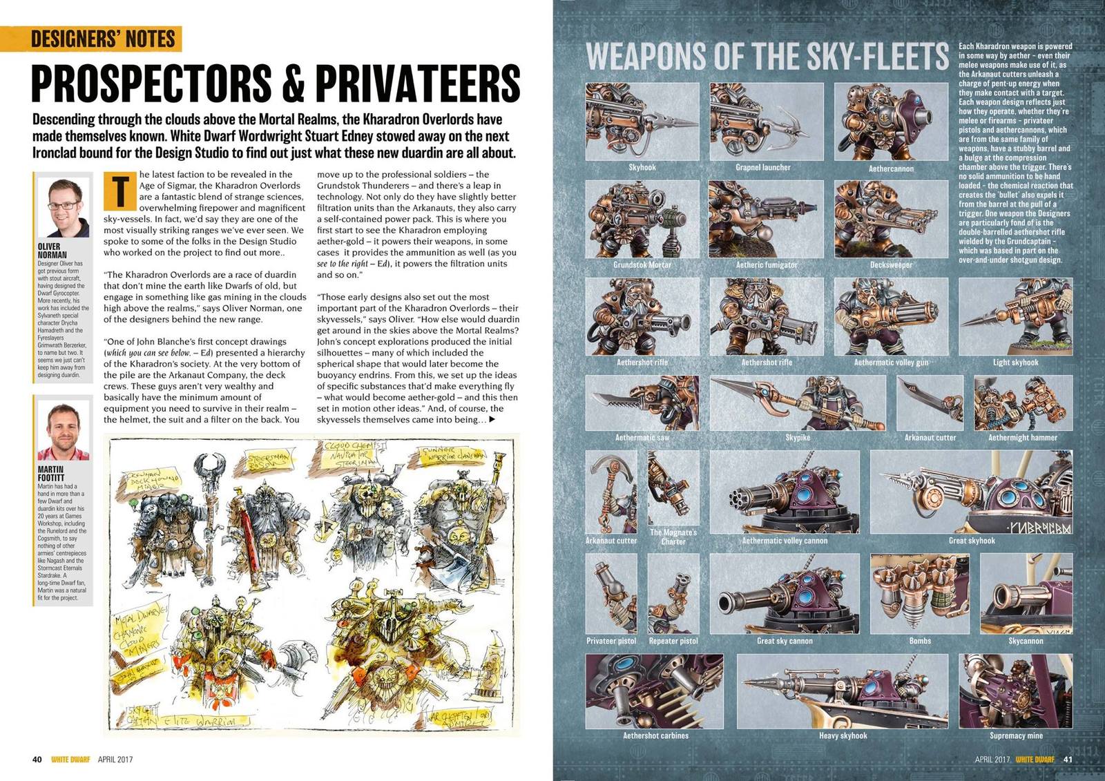 The April issue of White Dwarf is dedicated to the Kharadron Lords. - Warhammer: age of sigmar, Warhammer, White dwarf, Kharadron Overlords, , Wh miniatures, Longpost, John Blanche