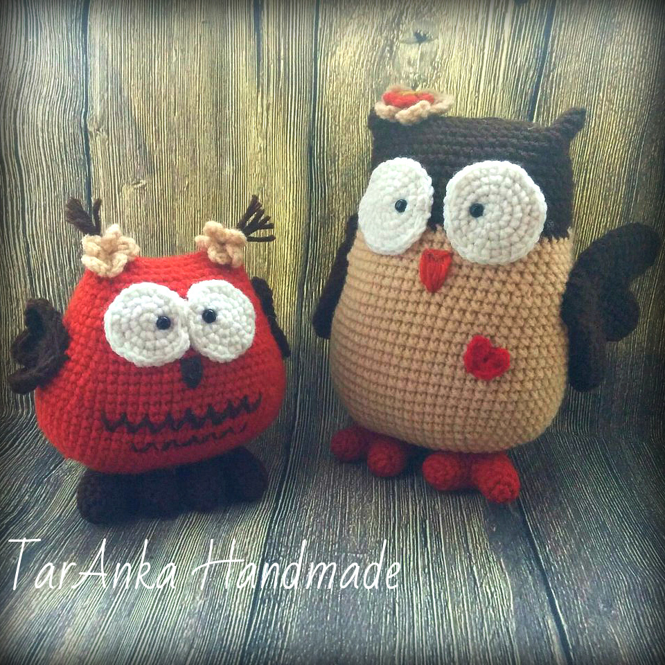 Two owls)) - My, Knitting, Crochet, Knitted toys, Amigurumi, Owl, Handmade, Hobby, Longpost