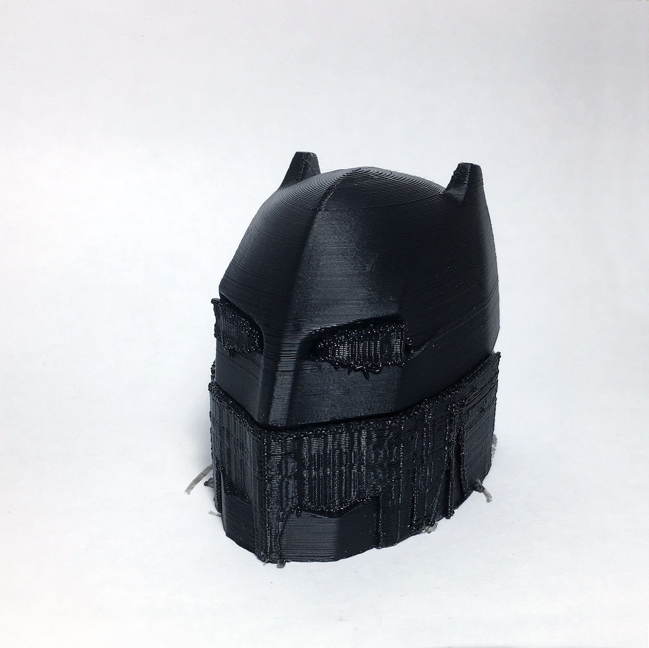 Шлем Бэтмена из Batman vs Superman - Моё, 3D принтер, Бэтмен, Thingiverse, Ручная работа, Рукоделие, Моё, Handmade, Длиннопост