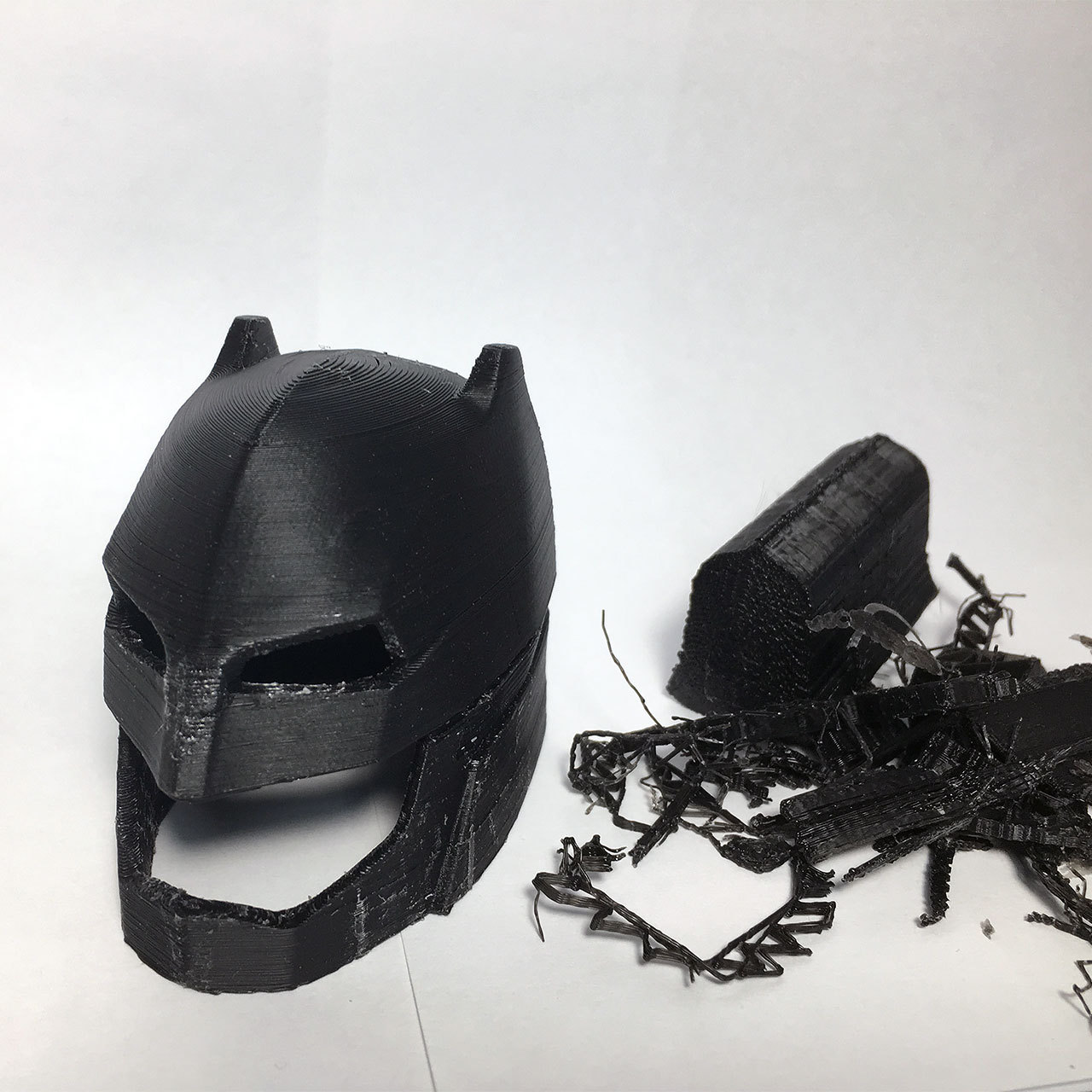 Шлем Бэтмена из Batman vs Superman - Моё, 3D принтер, Бэтмен, Thingiverse, Ручная работа, Рукоделие, Моё, Handmade, Длиннопост