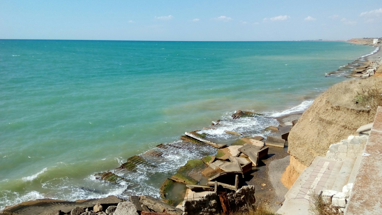 To not be so sad to look out the window - My, Crimea, Cape Fiolent, Summer, Sea, The mountains, Abandoned, Longpost