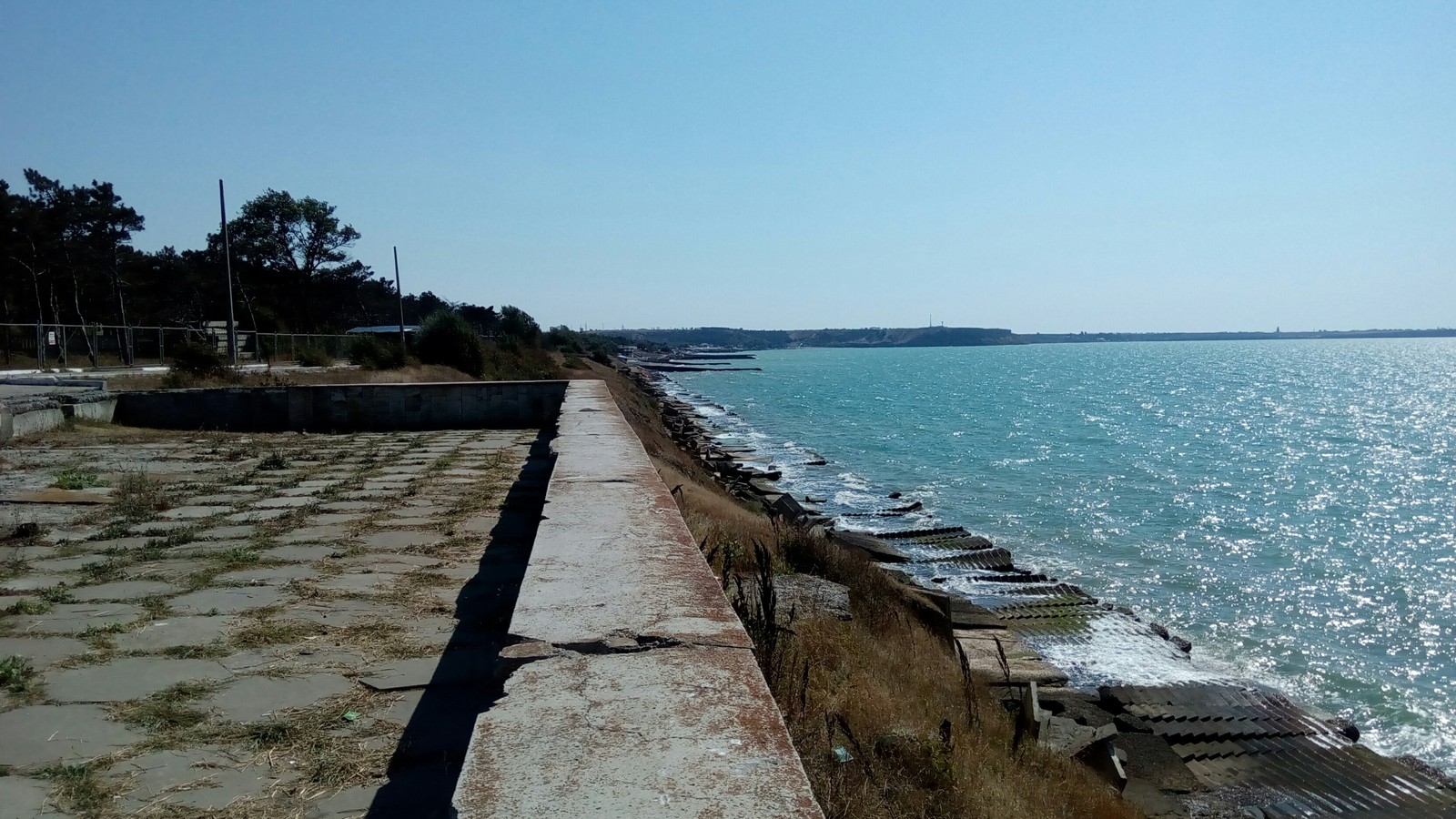 To not be so sad to look out the window - My, Crimea, Cape Fiolent, Summer, Sea, The mountains, Abandoned, Longpost