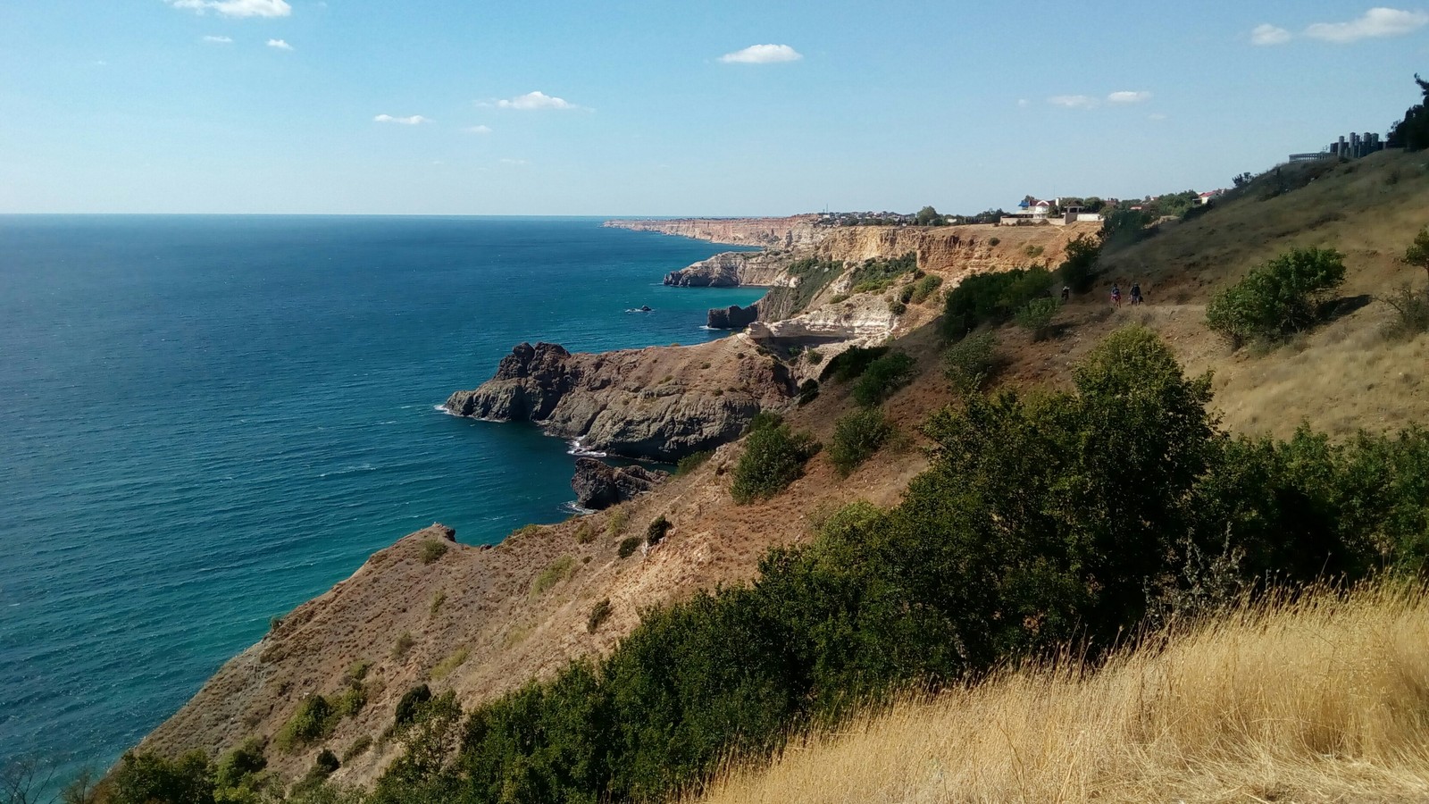 To not be so sad to look out the window - My, Crimea, Cape Fiolent, Summer, Sea, The mountains, Abandoned, Longpost