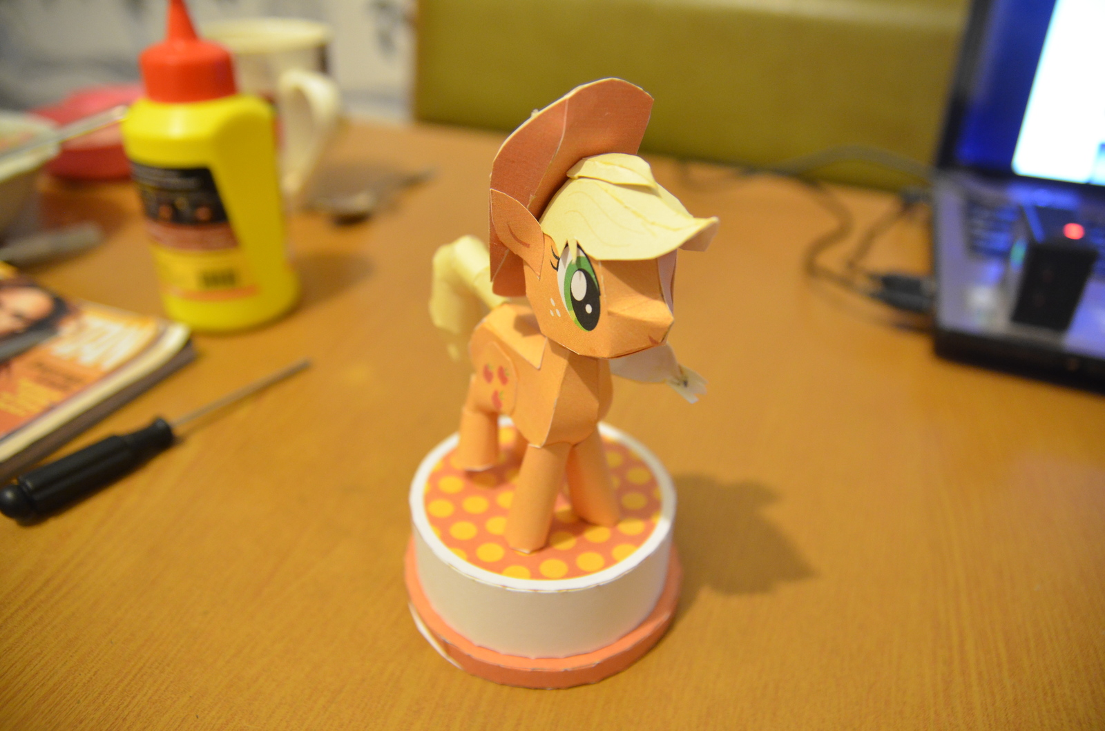 My little pony: Applejack - My, My little pony, Applejack, Papercraft, Longpost