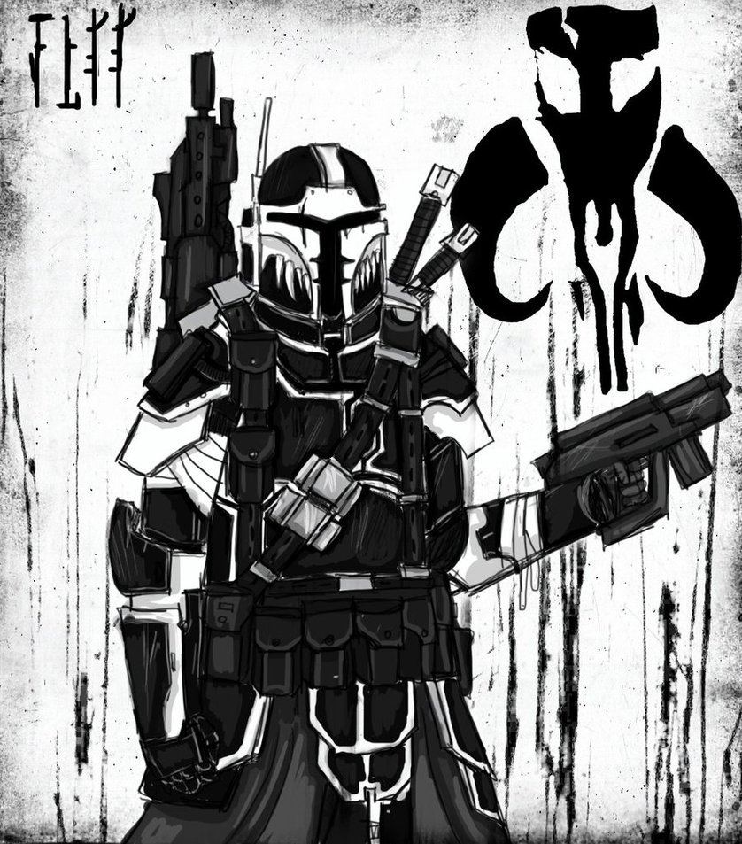 Proud and brutal Mandalorians - Star Wars, Art, Longpost