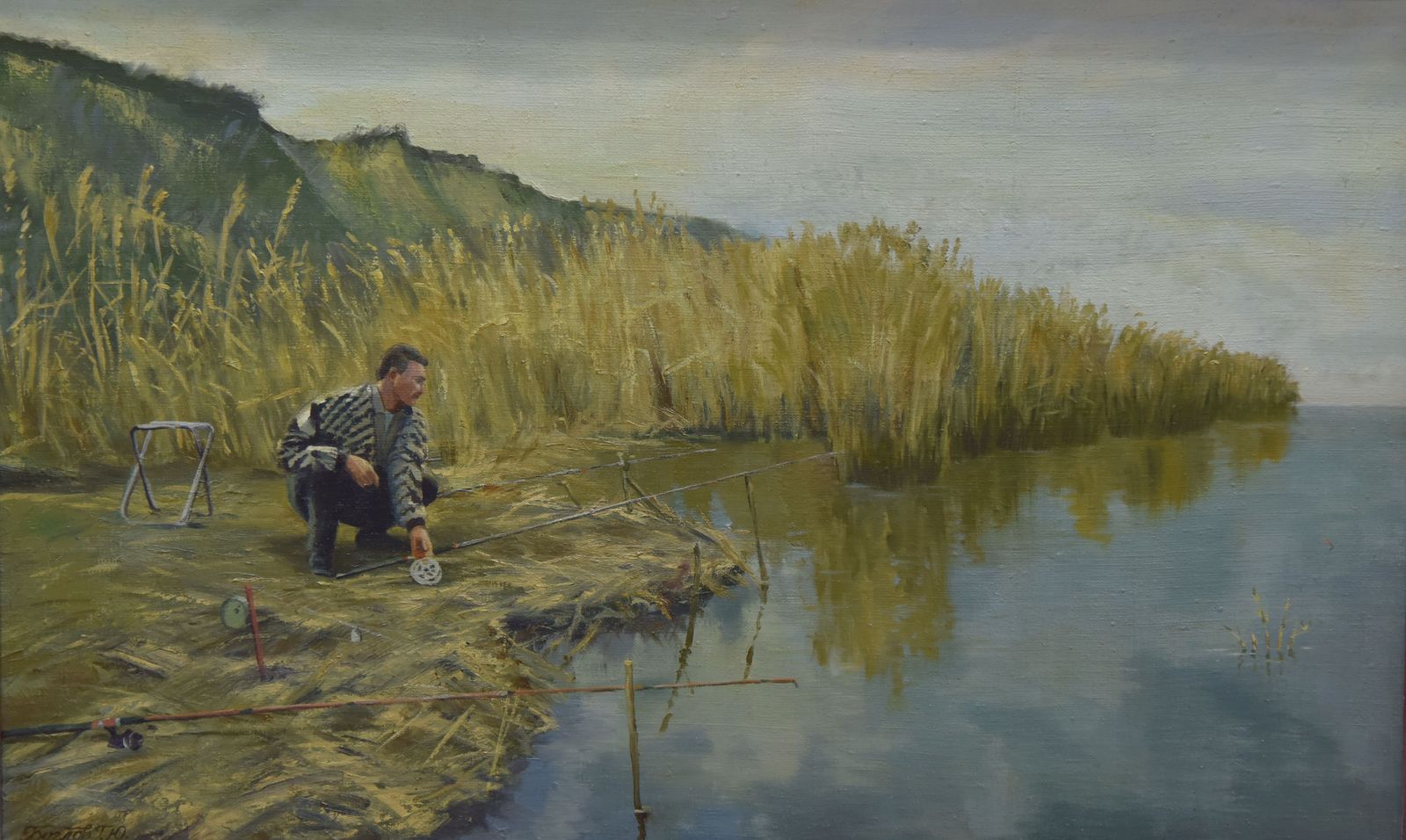 On the bream - My, Artist, Oil painting