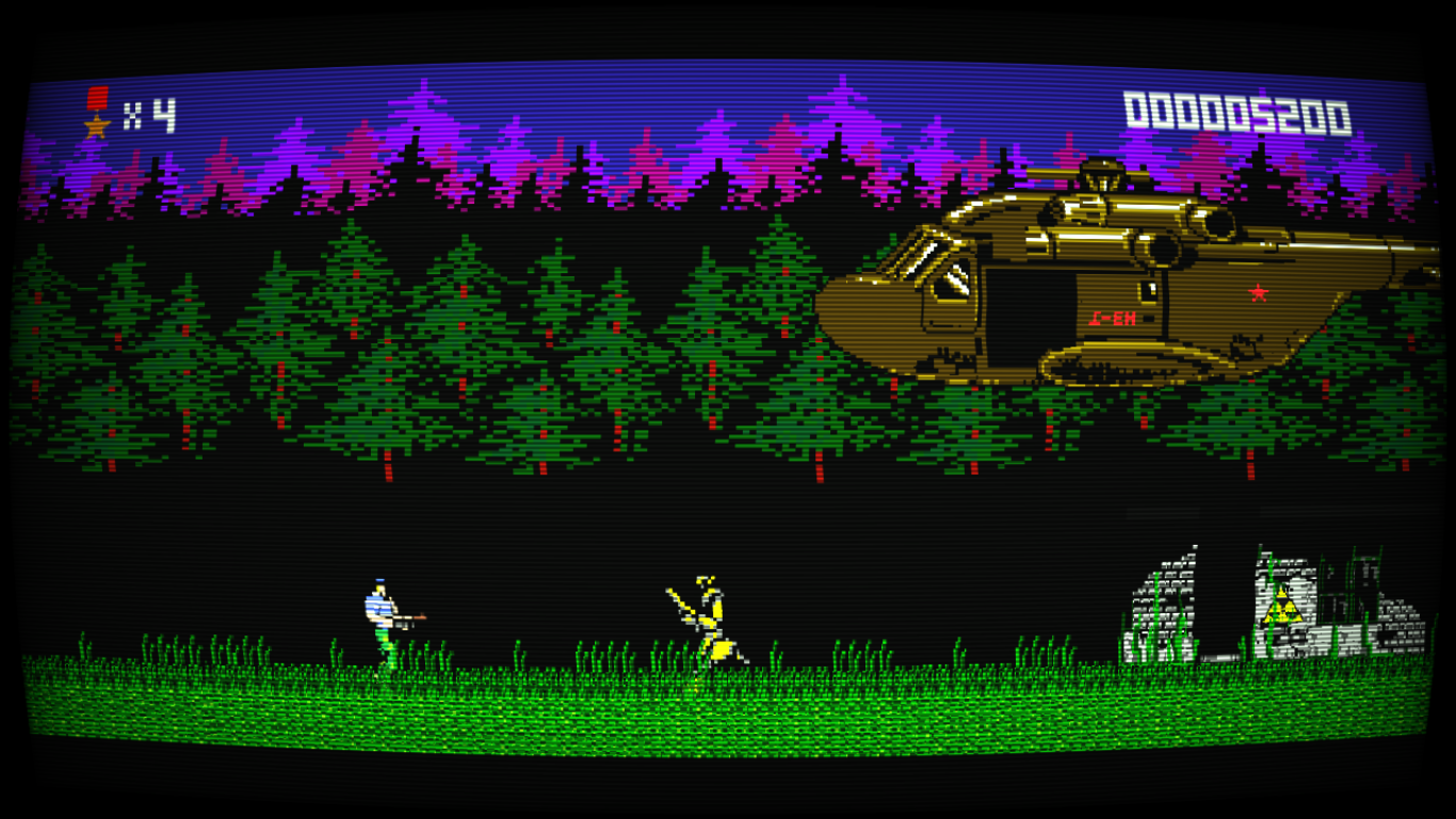 Counter in Chernobyl: run'n'gun platformer in the setting of a stalker - Chernobyl 8-bit - My, DRM free, Itch, Contra, Retro, Platformer, Games, Инди, , Video, Longpost, Platformer