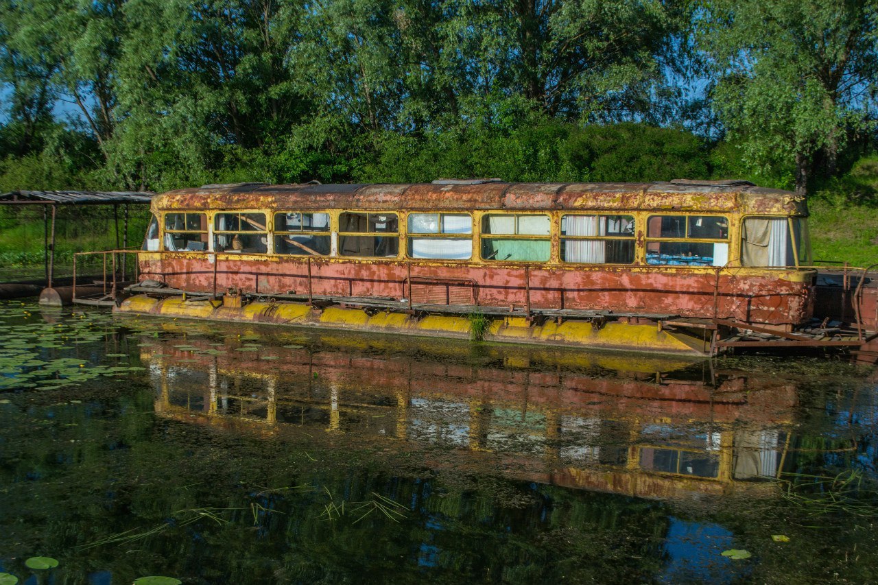 Abandoned tram-dacha on the water - Urbanphoto, Abandoned, Abandoned place, Longpost, Tram