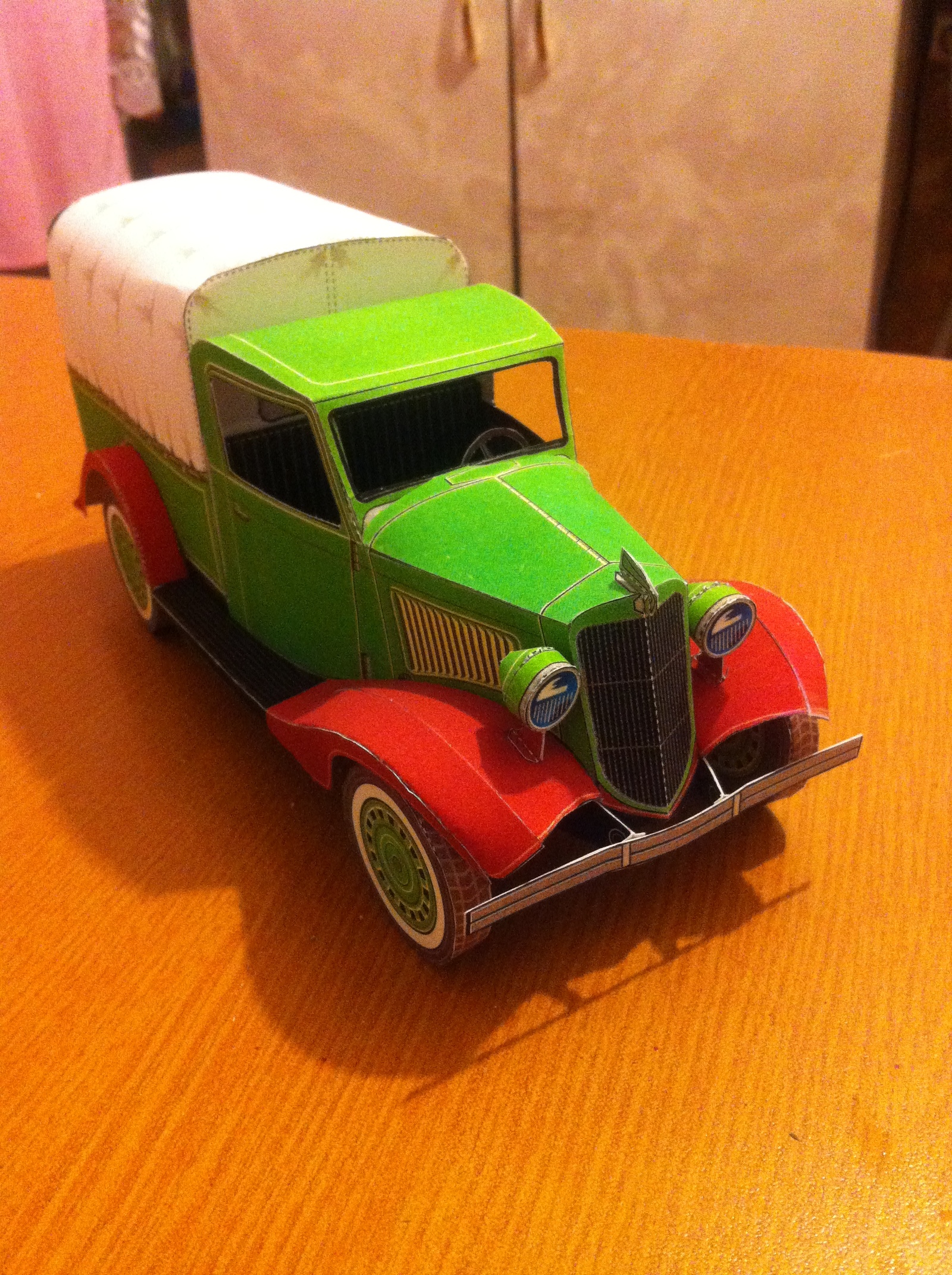 Ford Pick-Up 1936'   1:24 - My, Ford, 1:24, Pickup, Papercraft, Retro, Car modeling, Longpost