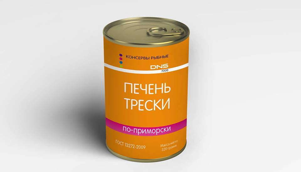 Brand DNS FOOD ® - DNS, April 1, Canned food, Primorsky Krai