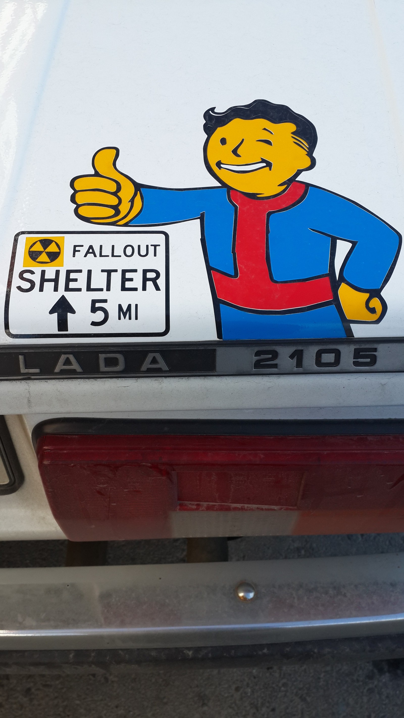 Fallout tarantass - Fallout, Car, Sticker, Longpost