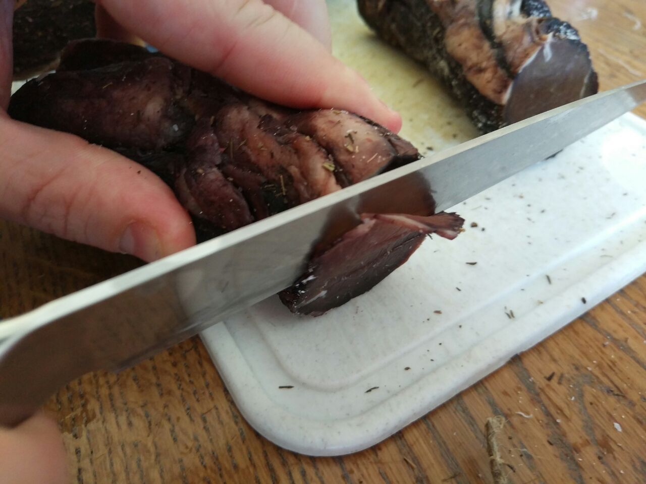 Cooked bresaola - My, Bresaola, Raw dried meat, Longpost