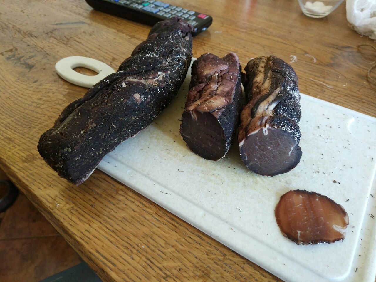 Cooked bresaola - My, Bresaola, Raw dried meat, Longpost