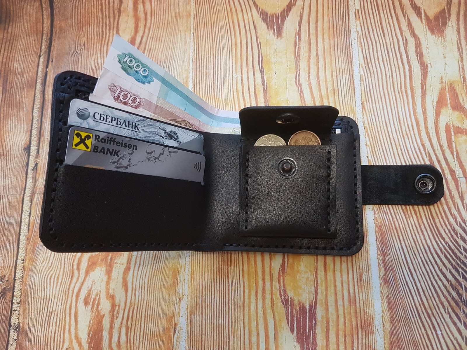 Trying to make a normal wallet. - My, Leather, Leather, Needlework, With your own hands, Wallet, Longpost