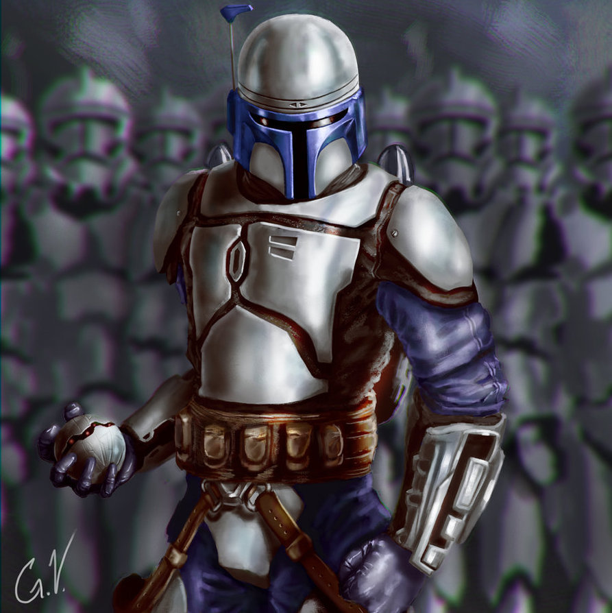 Mighty Jango Fett - Star Wars, Art, Longpost