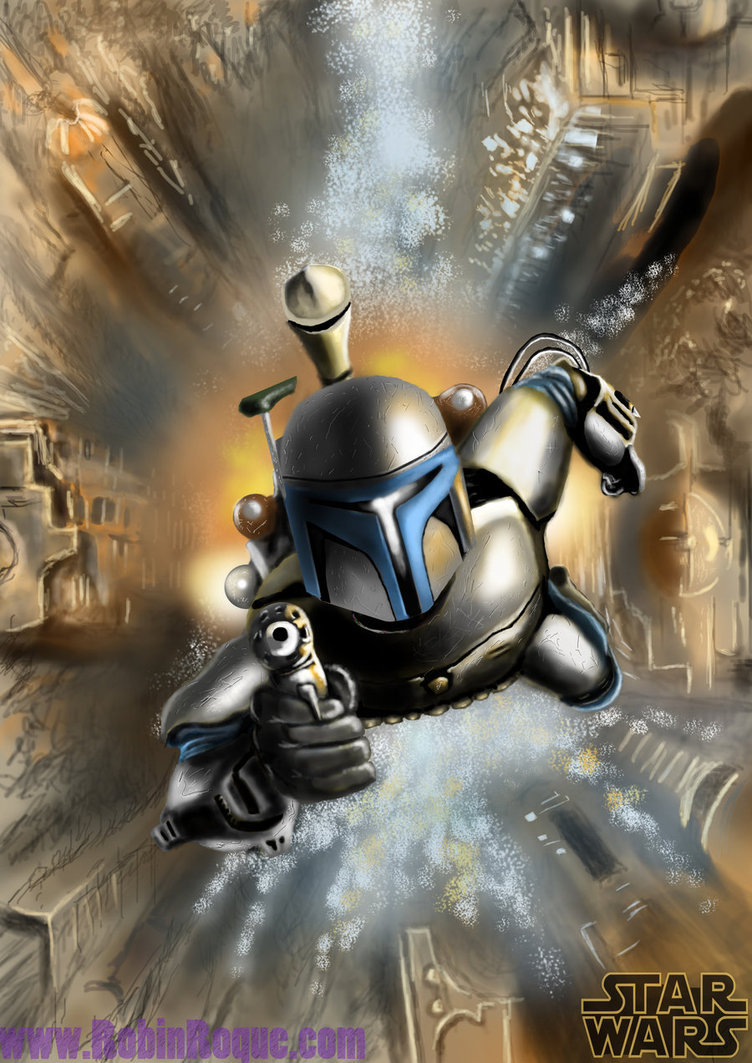 Mighty Jango Fett - Star Wars, Art, Longpost