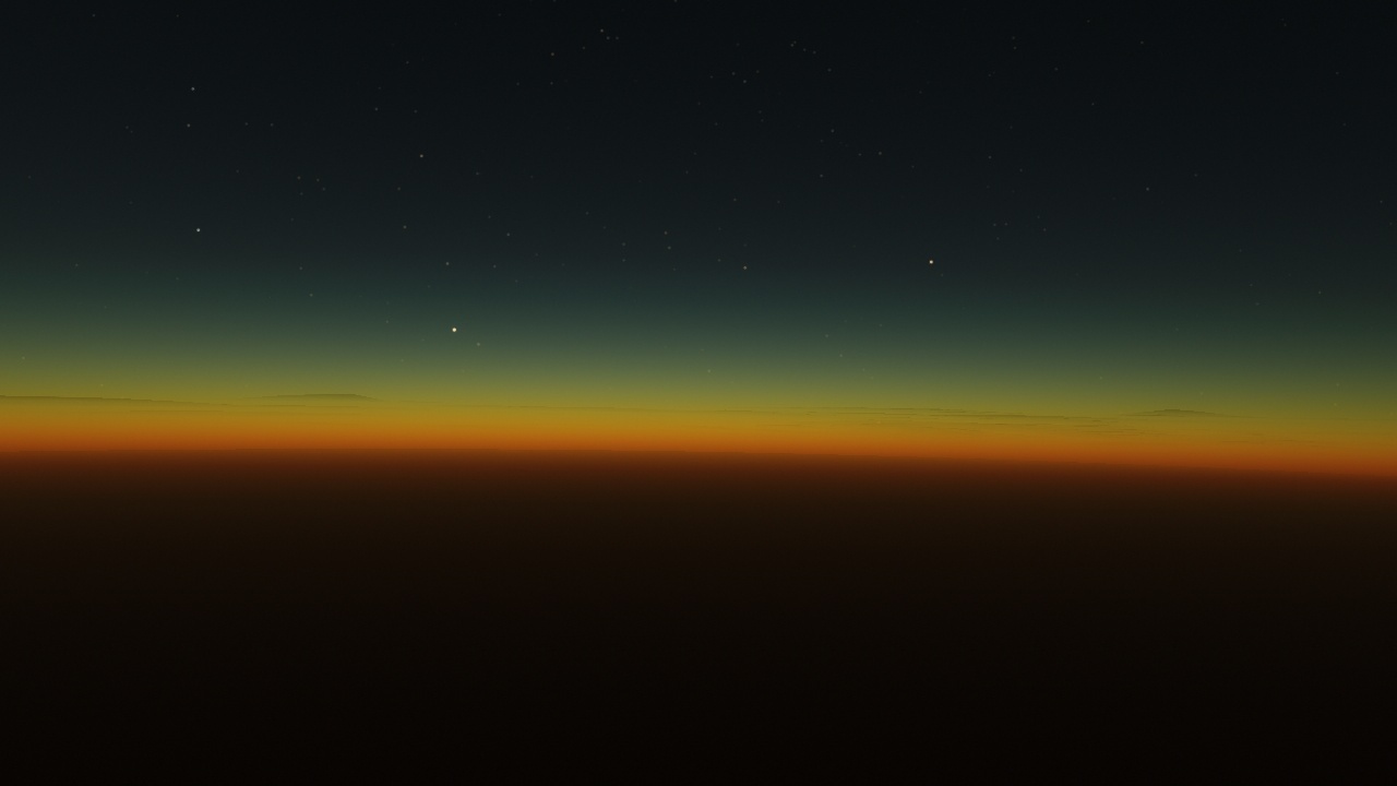 Dawn. - My, Spaceengine, Storyboard, dawn, Longpost