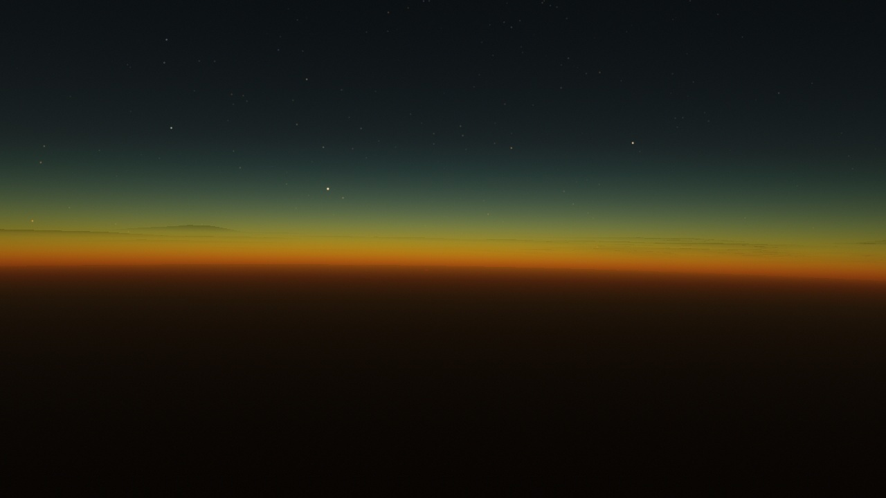 Dawn. - My, Spaceengine, Storyboard, dawn, Longpost