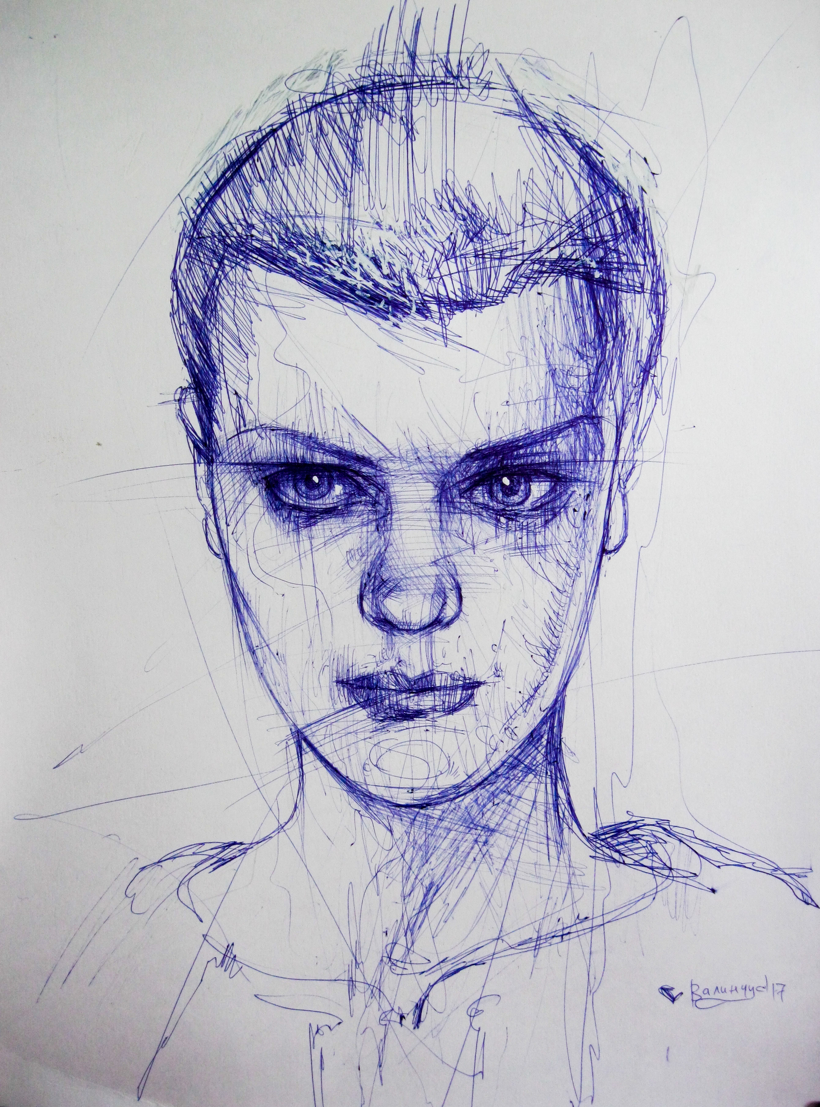 Sketch - My, Drawing, Graphics, Sketch, Pen, Portrait