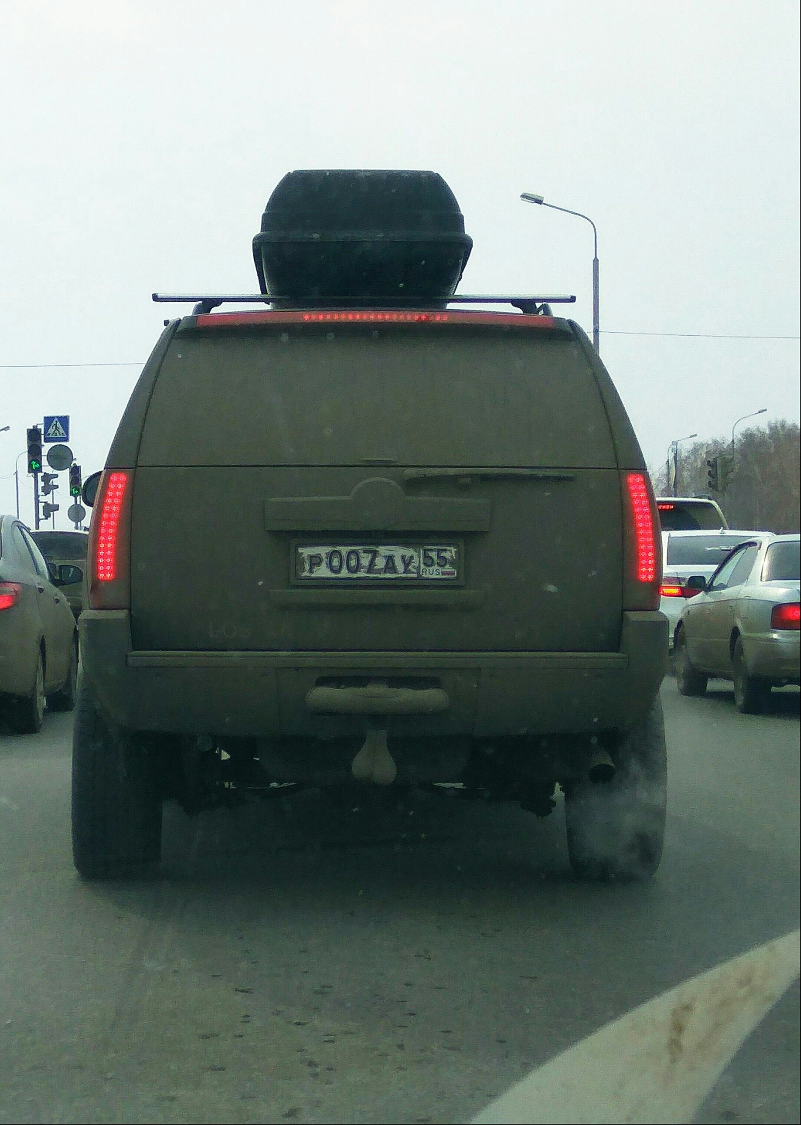 So that everyone knows who is driving ... - My, Car, A real man, Omsk, Eggs