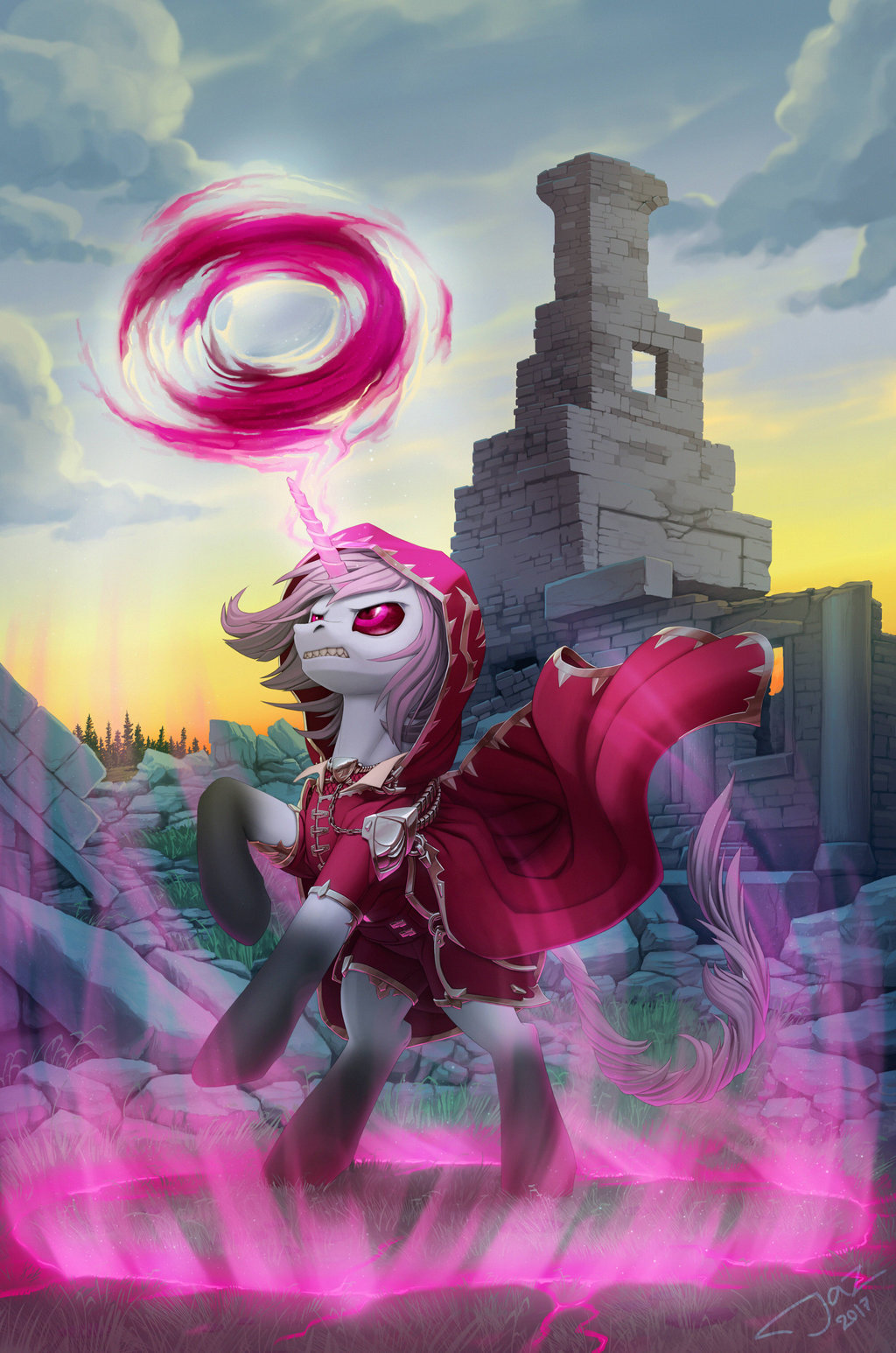 Forbidden Magic - My little pony, Art, Original character, 1jaz