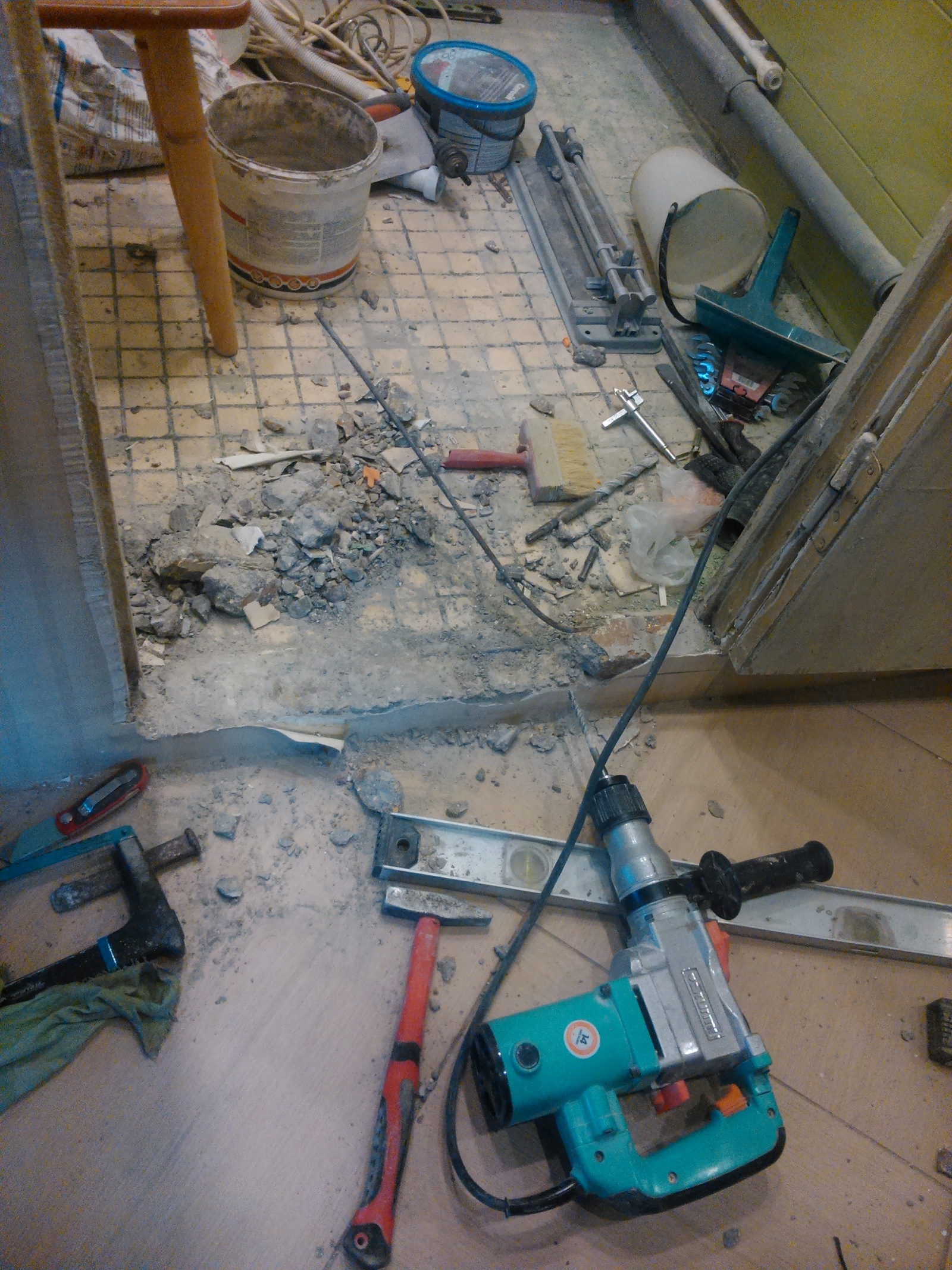 Bathroom renovation - My, Repair, , Rukozhop, Not a builder, Longpost