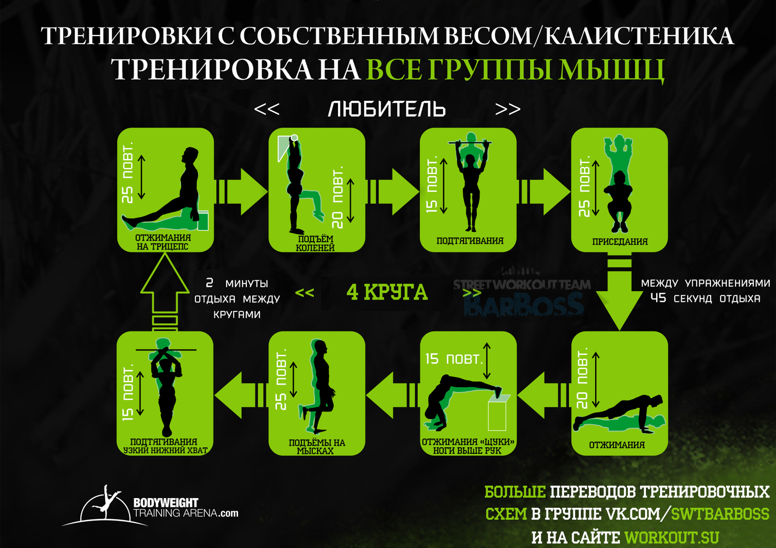 Переводы тренировочных программ от Body Weight Train Arena | Пикабу