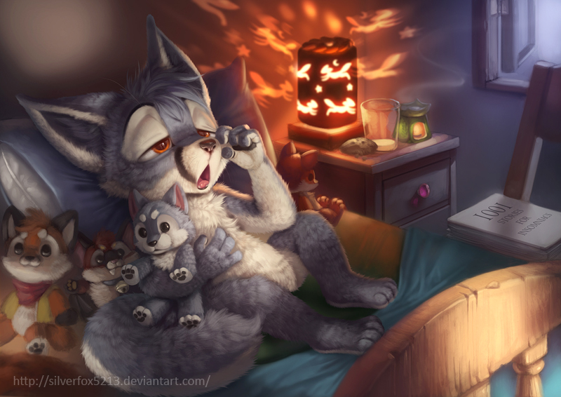 The cutest art from silverfox5213 to your feed - Silverfox5213, Furry, Art, Milota, Longpost