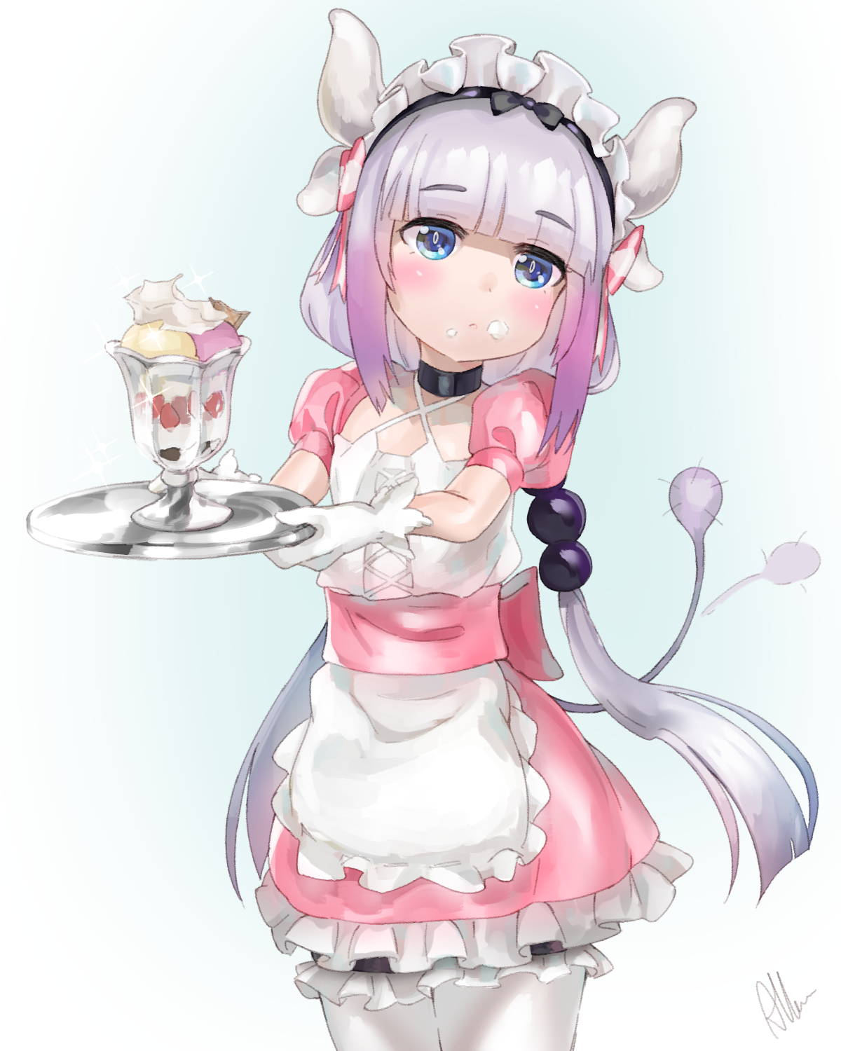 Kanna Kamui - Аниме, Kanna Kamui, Kobayashi-San chi no maidragon, Anime Art, Длиннопост