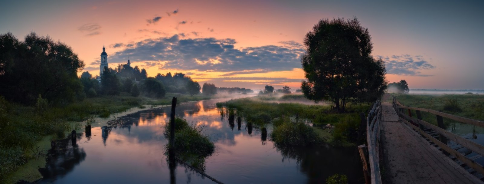 Владимирская область - Село, Лето, Дымка, Зелень, Фотография, Природа, Пейзаж, Владимирская область, Длиннопост