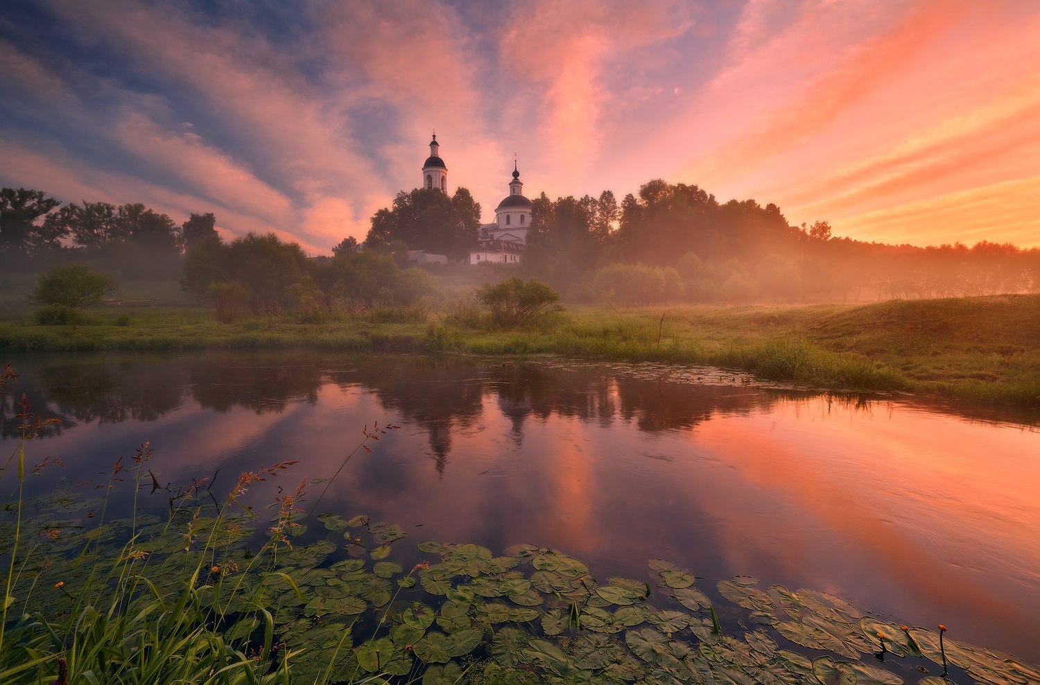 Владимирская область - Село, Лето, Дымка, Зелень, Фотография, Природа, Пейзаж, Владимирская область, Длиннопост