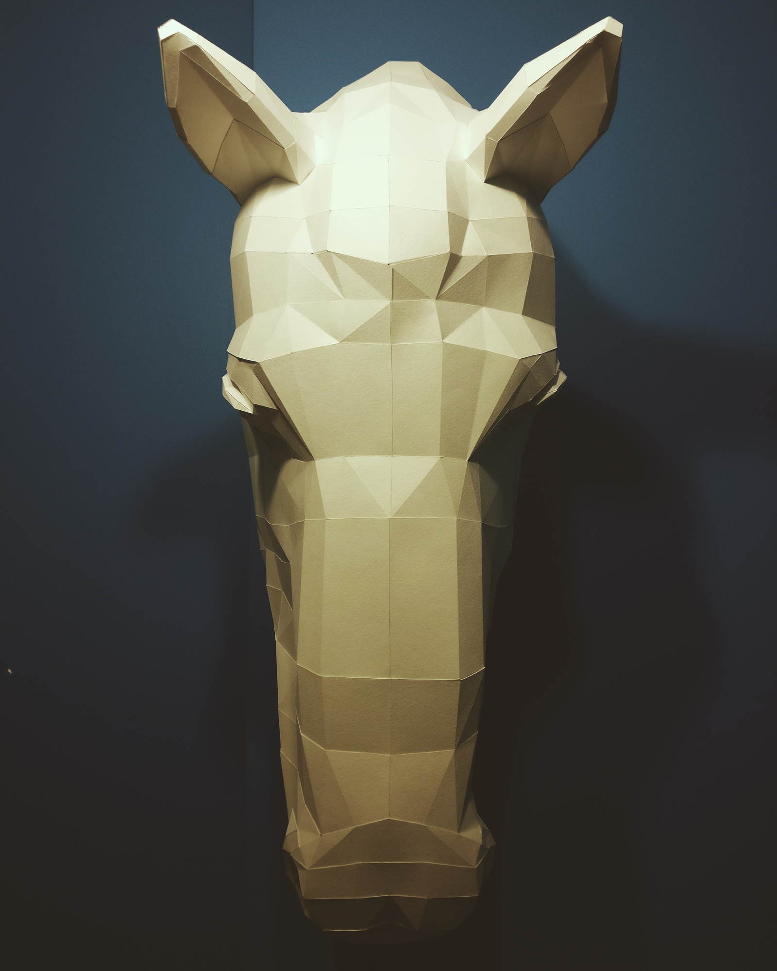 horse head - Pepakura, Papercraft, , Low poly, Horses, Handmade, Longpost