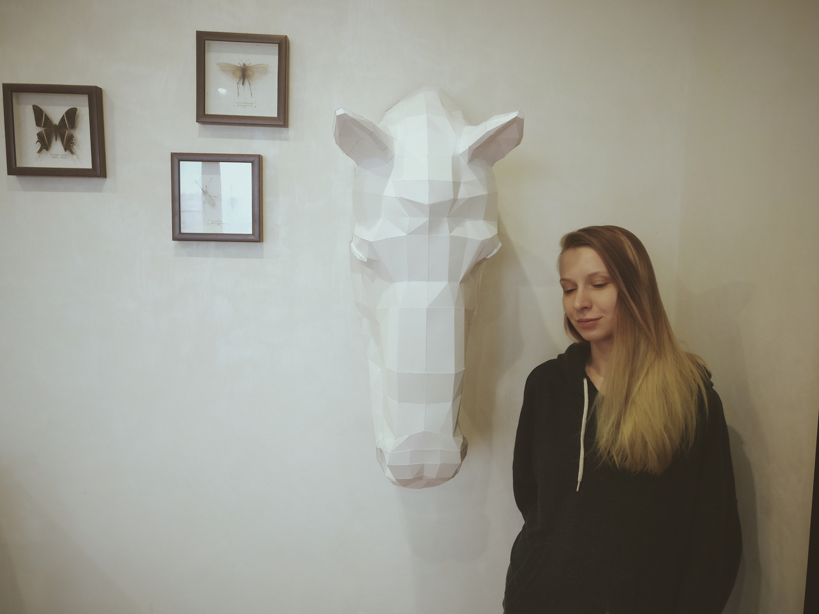 Голова коня - Pepakura, Papercraft, Paperfreak, Low poly, Лошади, Ручная работа, Длиннопост