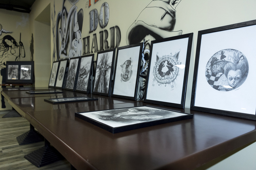 Report - My, My, Exhibition, Drawing, Saint Petersburg, Harley-davidson, Sergei Shnurov, Sergoz, Longpost