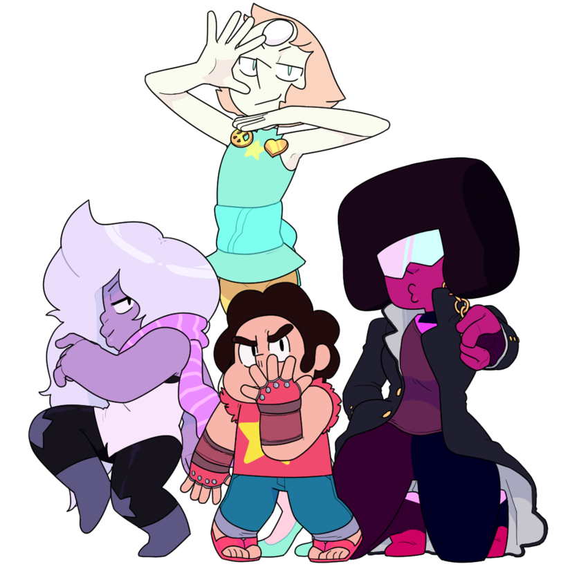 Incredible Adventures of Gems. - Steven universe, Garnet, Amethyst, Pearl, Stephen's Universe, Jojos bizarre adventure, Crossover