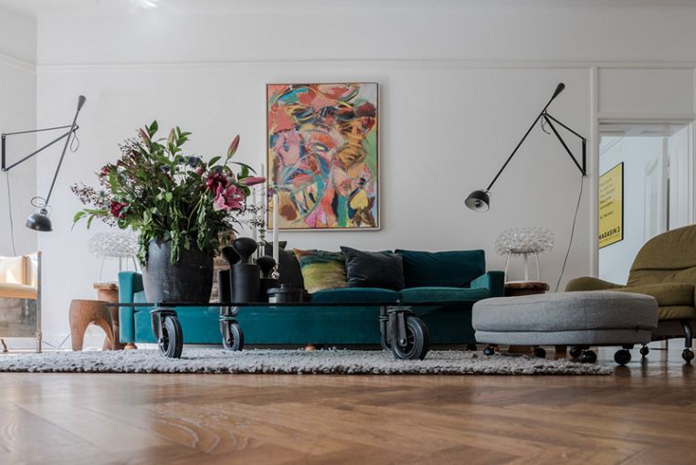 247 square meters in Stockholm - a mix of styles and lots of plants - My, Design, Interior Design, Interior, Classic, Stockholm, Modern, Eclecticism, Plants, Longpost