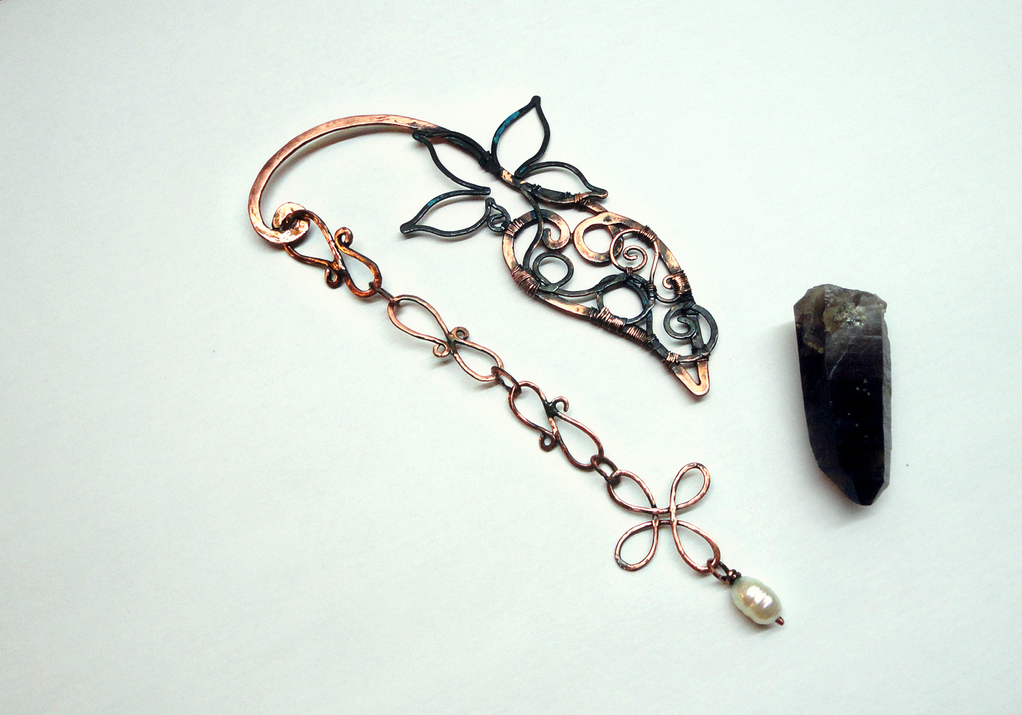 Bookmark Primrose - My, Bookmarks, Copper, Wire, Wire wrap, , Handmade, Unusual, Handmade, Longpost