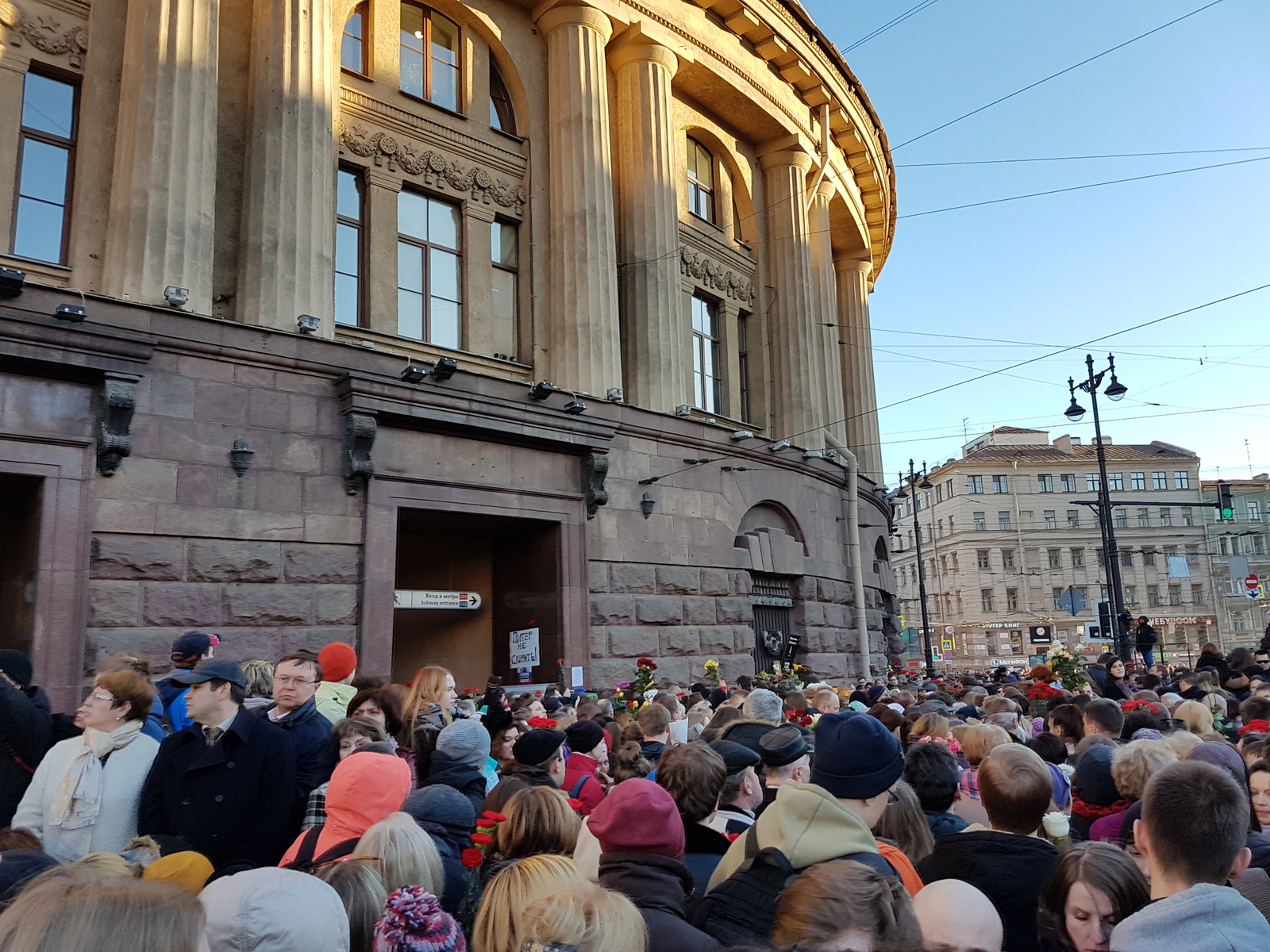 Solidarity rally against terrorism in St. Petersburg - Rally, Terrorism, Saint Petersburg, Metro, Russia, Peekaboo, Longpost