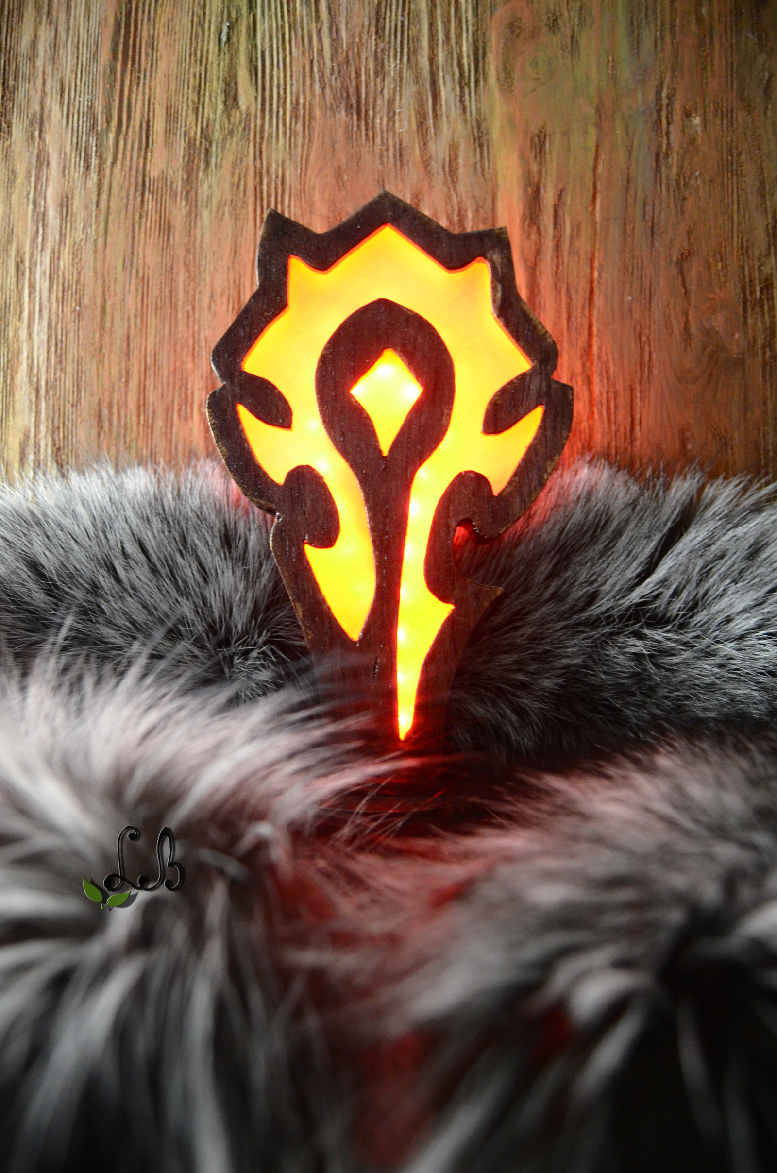 For the Horde! - My, Longpost, Warcraft, Horde, Handmade, Craft, Lamp, Лампа, Loktarogar