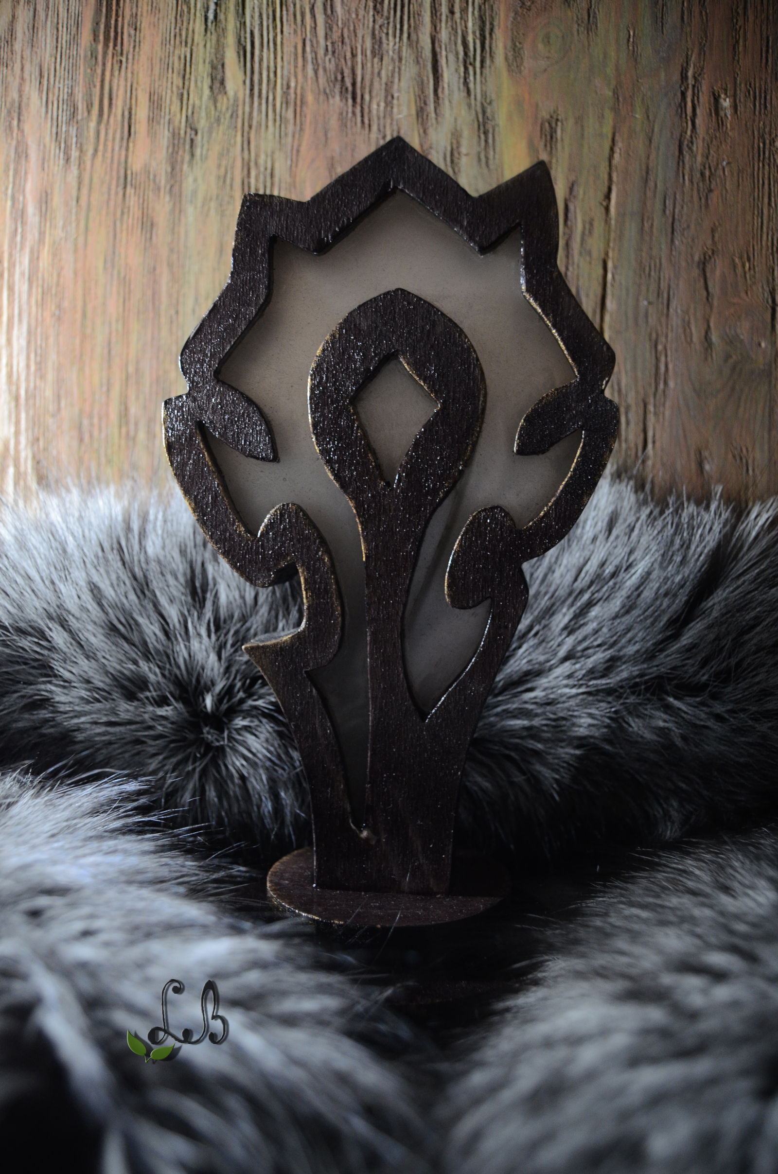 For the Horde! - My, Longpost, Warcraft, Horde, Handmade, Craft, Lamp, Лампа, Loktarogar