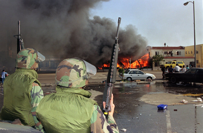 Los Angeles 1992 - Longpost, The photo, America, Los Angeles, Disorder