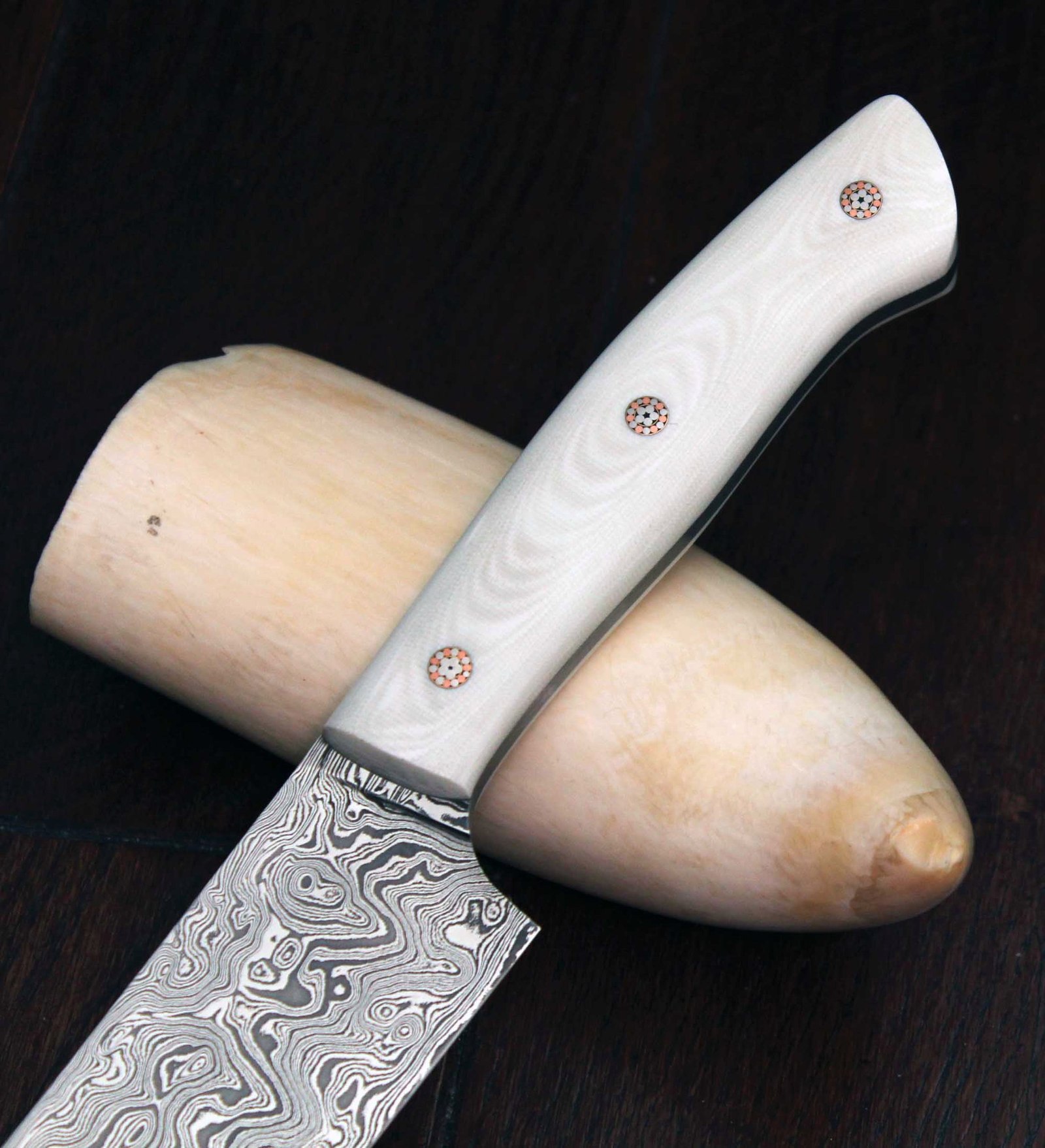 Kitchen knife. - My, , Knife, Damascus Steel, Art, Steel arms