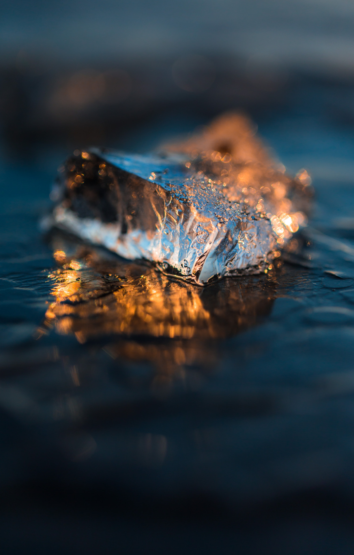 Ice post. - The photo, Ice, , Snowflake, Nature, Longpost