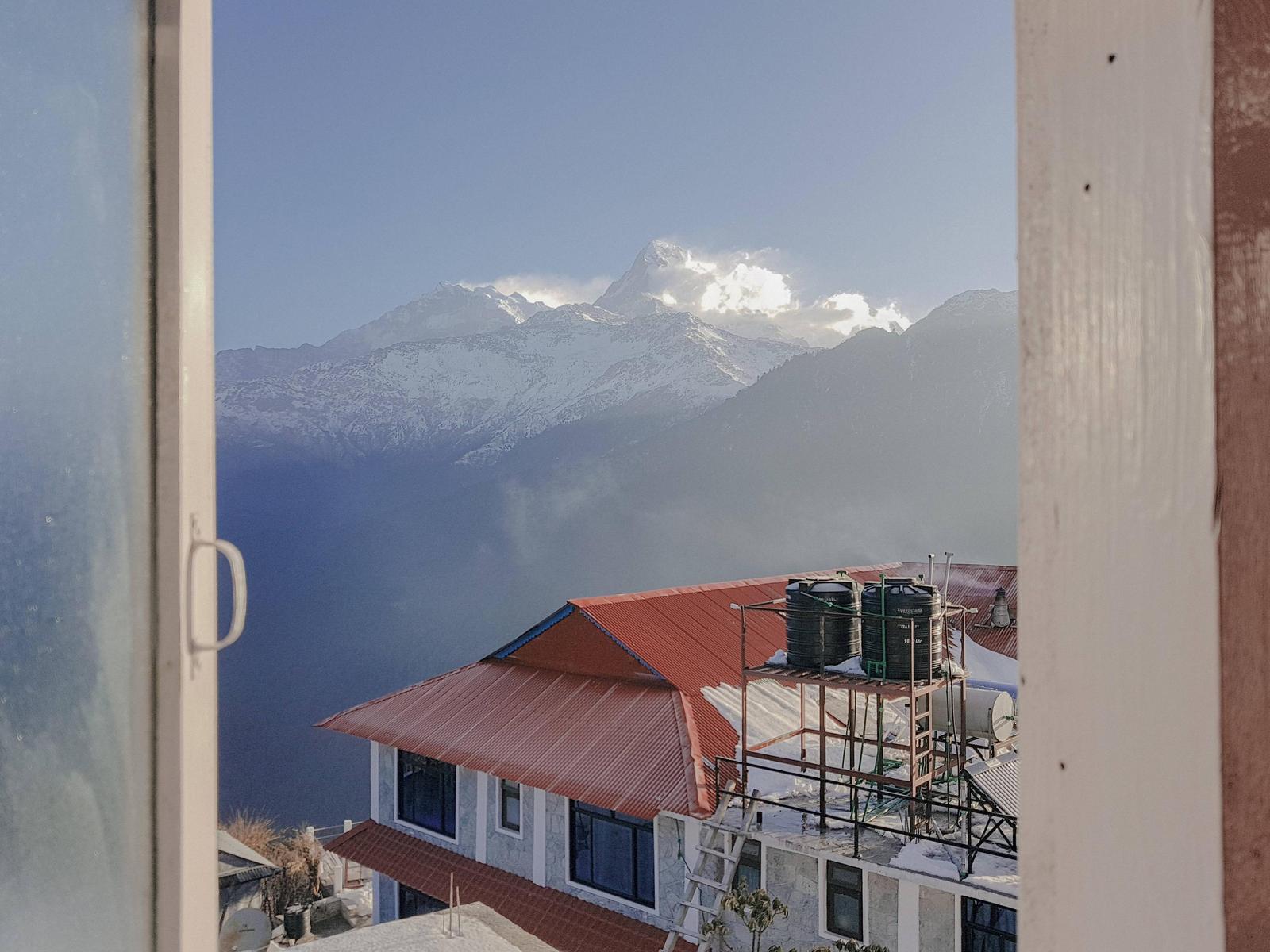 View from two dollar room, Nepal - Nepal, Nature, beauty, The mountains