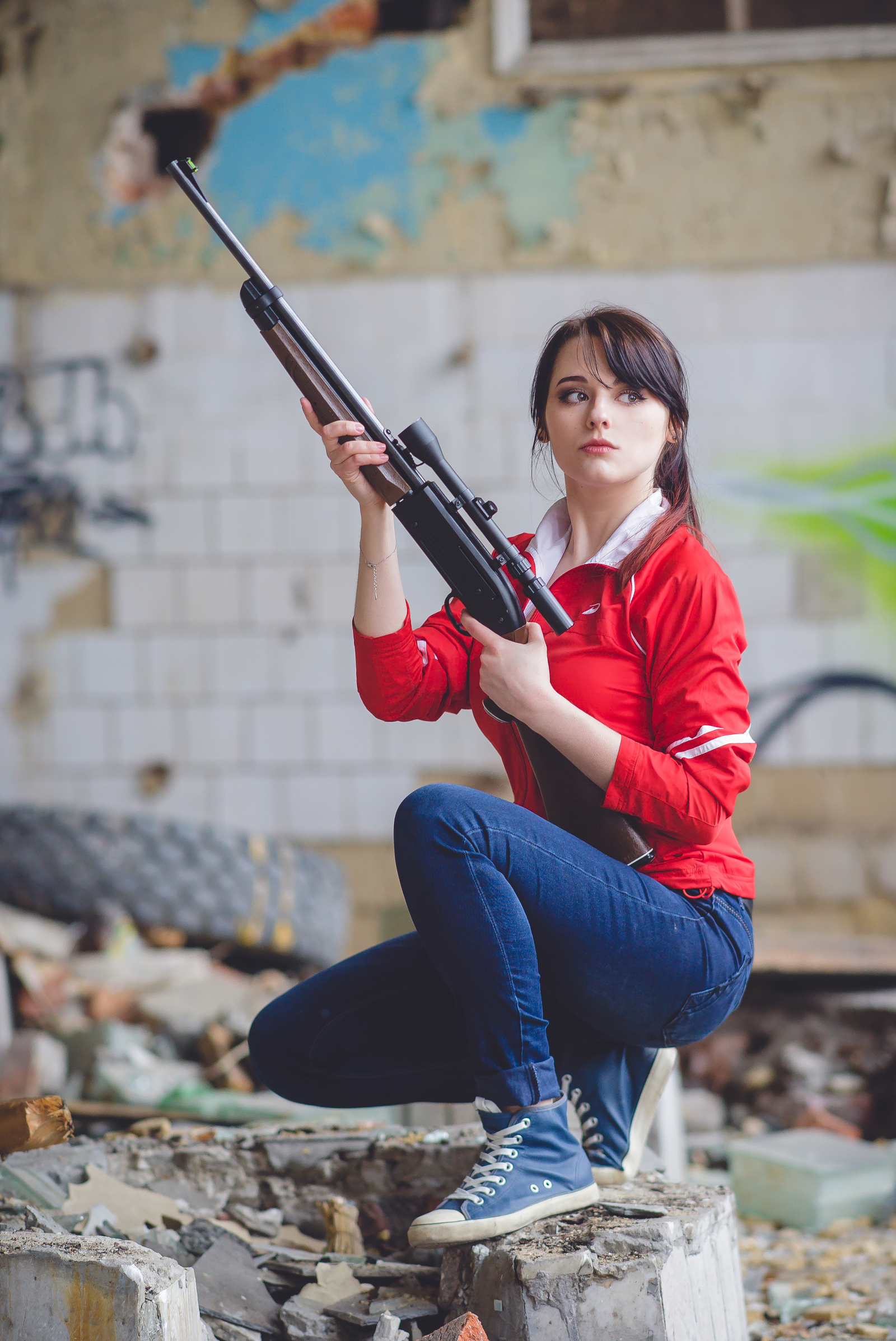 Cosplay Zoey / Left 4 dead - My, Cosplay, , The zombie apocalypse, Zombie, Apocalypse, Weapon, Zoey, Left 4 dead, Longpost