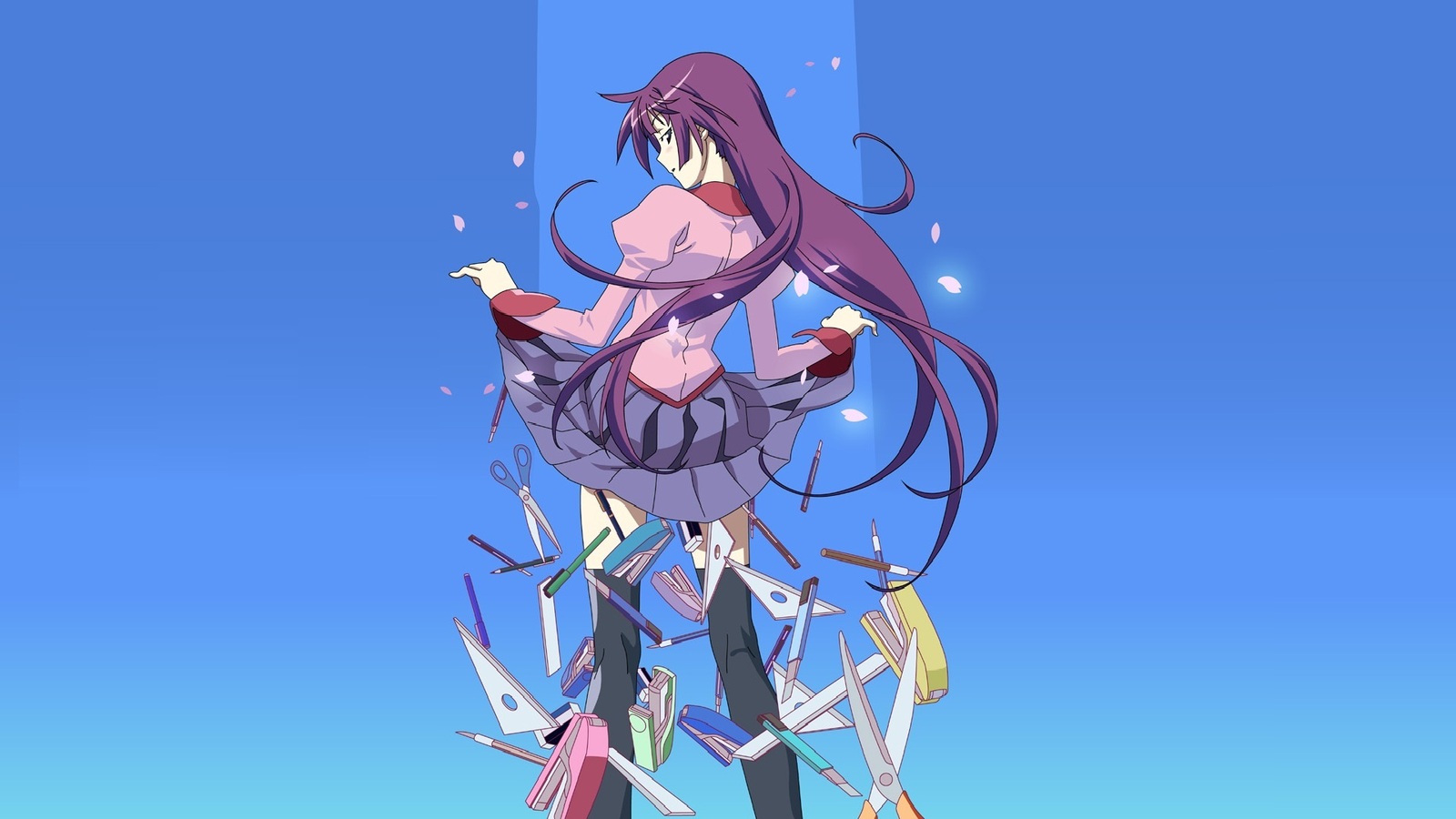 We need more Monogatari! - Monogatari series, Anime, Anime art, Art, Shinobu oshino, Hachikuji Mayoi, Hitagi senjougahara, Araragi karen, Longpost